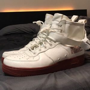 SF Air Force 1 Mid “Red Ivory”